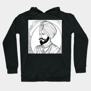 Guru Gobind Singh drawing Hoodie